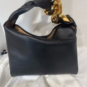 J.W. Anderson Black Shoulder Bag with Gold Accent